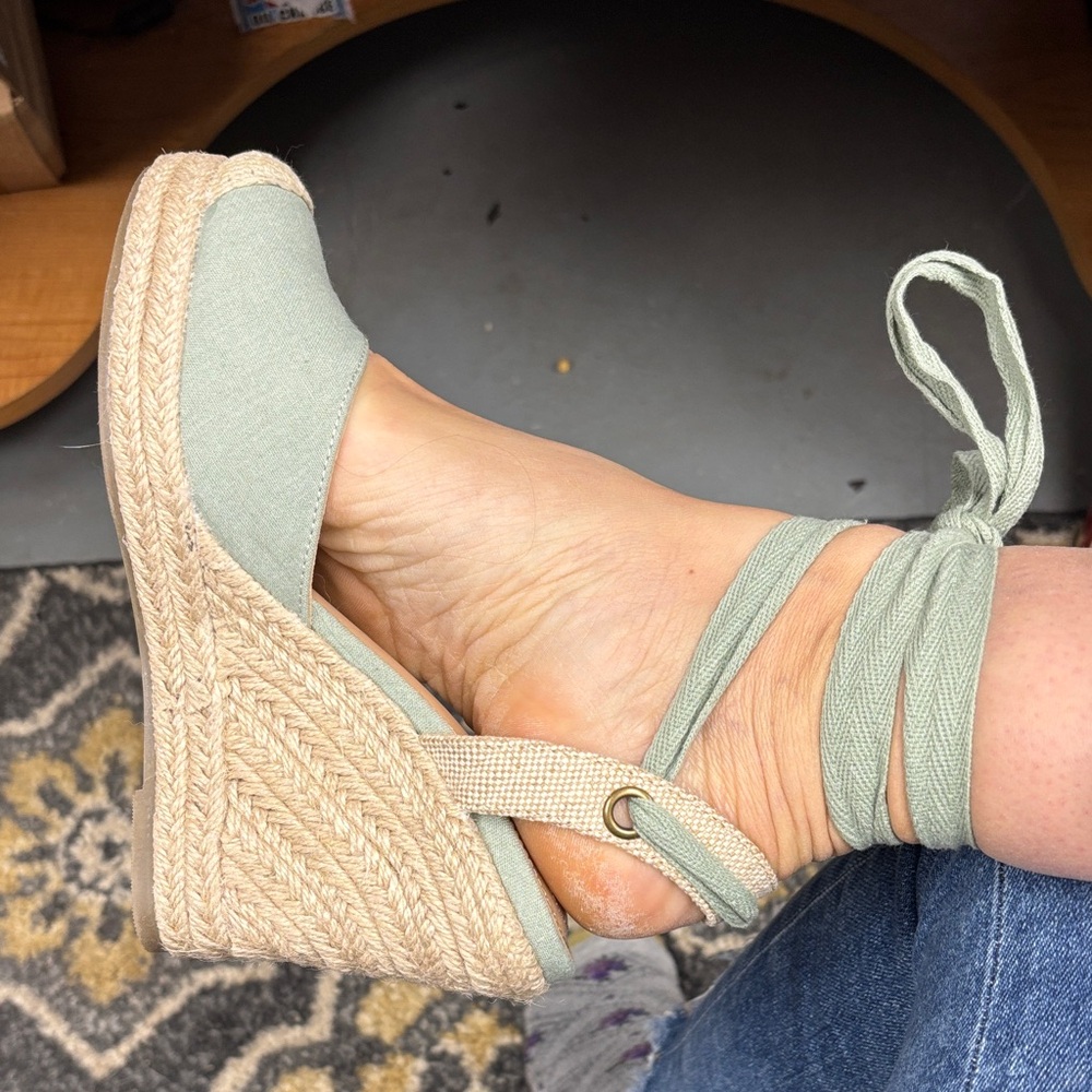 JustFab Sage Espadrille Wedge Sandals